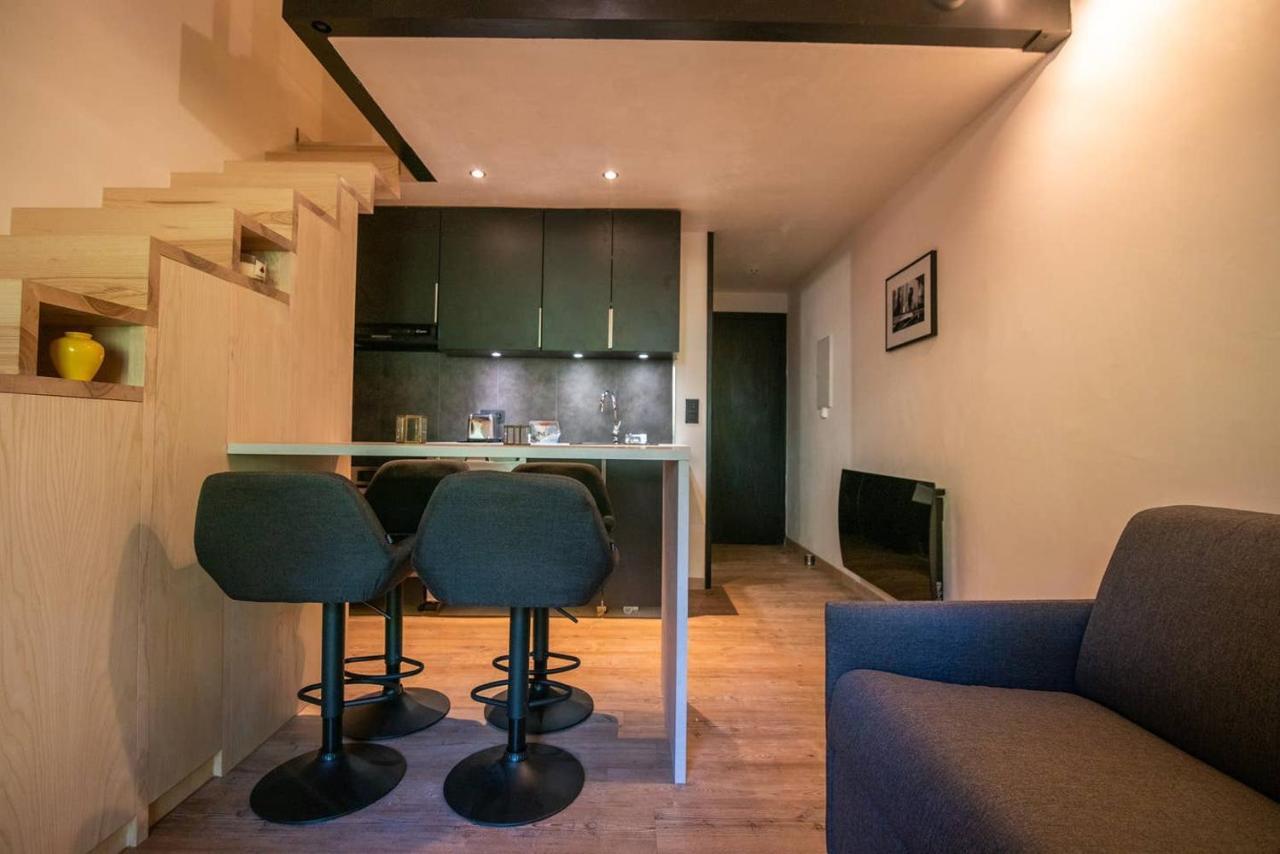 Grand studio mezzanine à 200 mètres des pistes Demi-Quartier Exterior foto